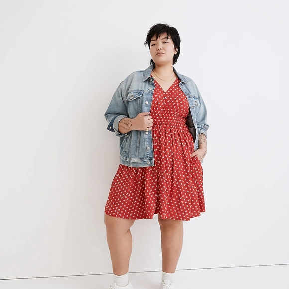 Madewell Bandana Flower Sophia Mini Dress M NWOT - Picture 3 of 7